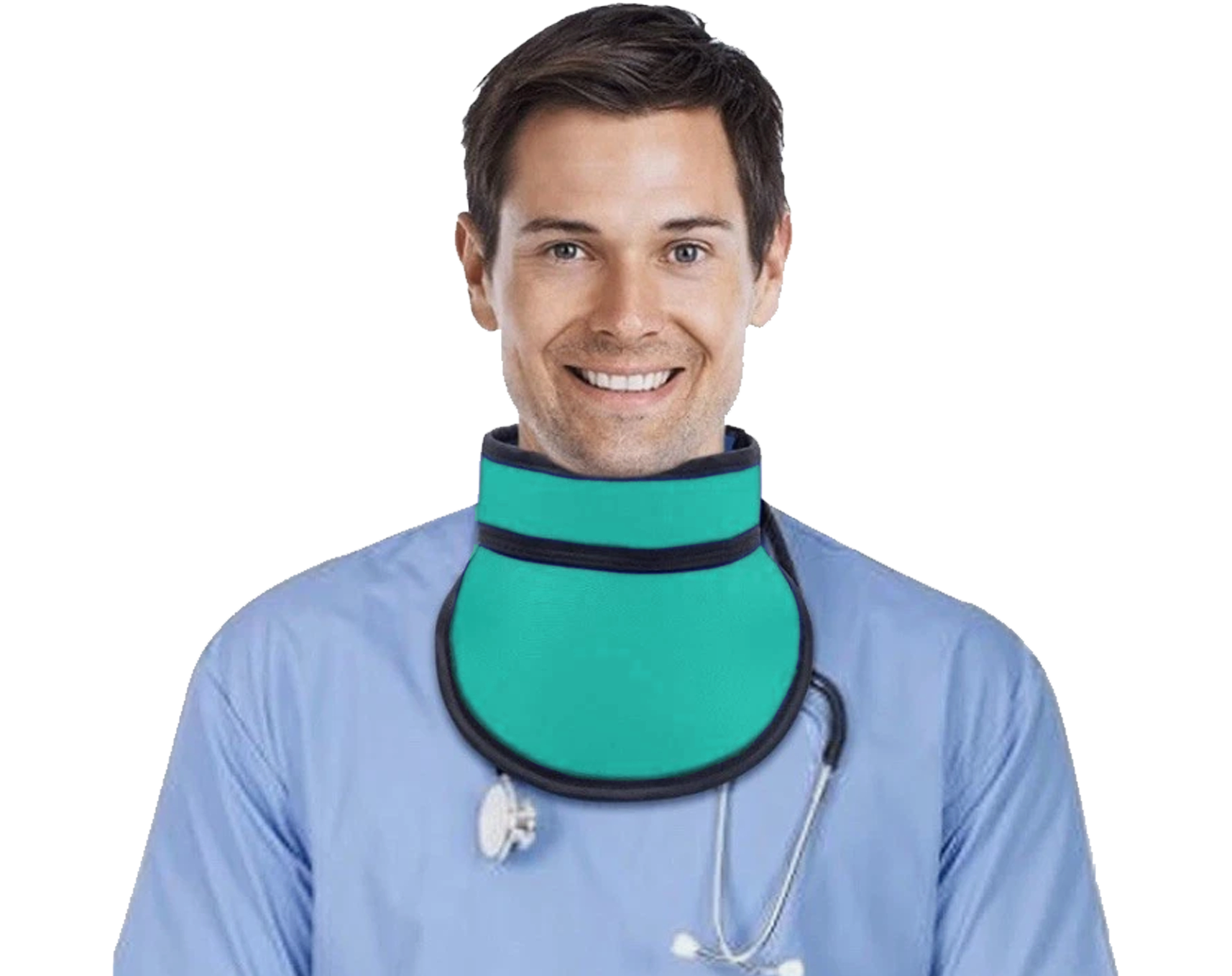 Lead Vinyl Thyroid Shield 0.5mm - Image 2